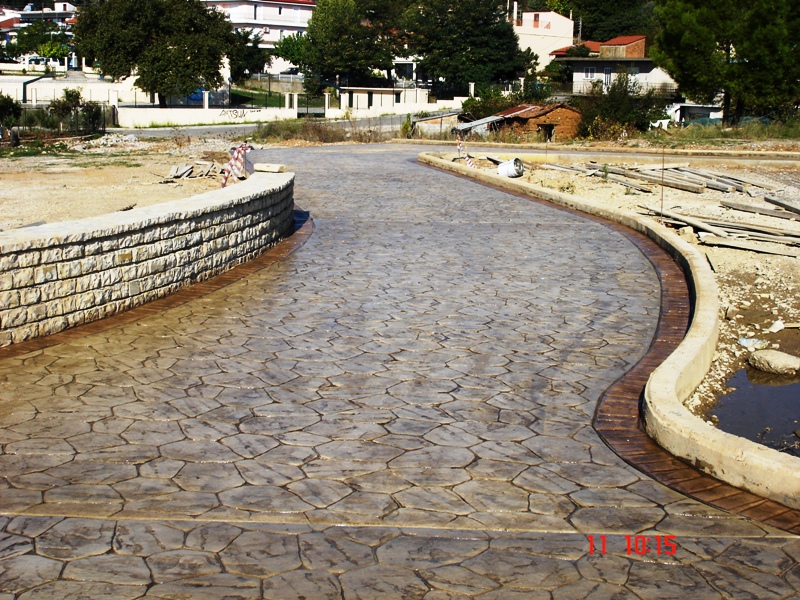 stamped concrete flooring