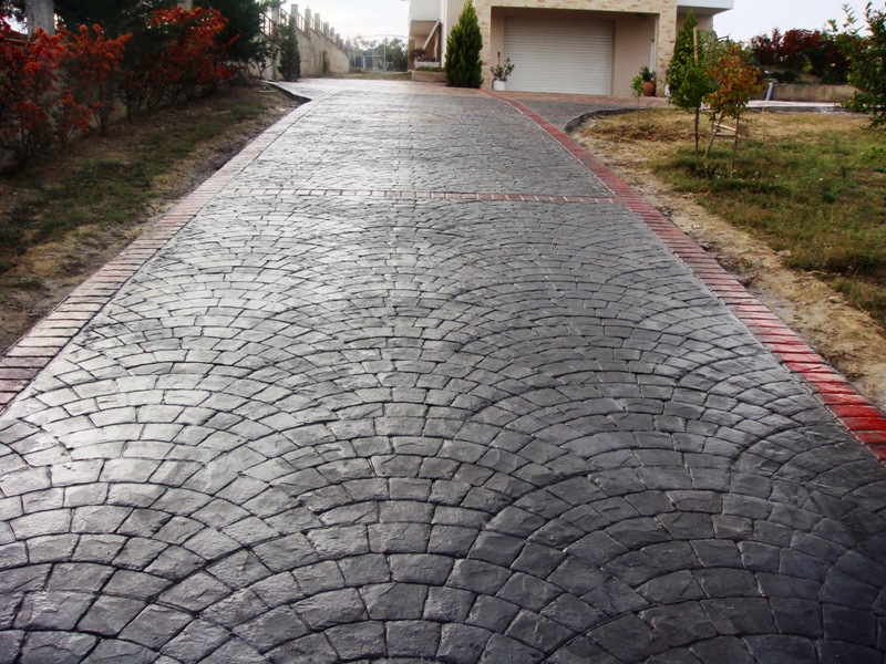 stamped concrete flooring