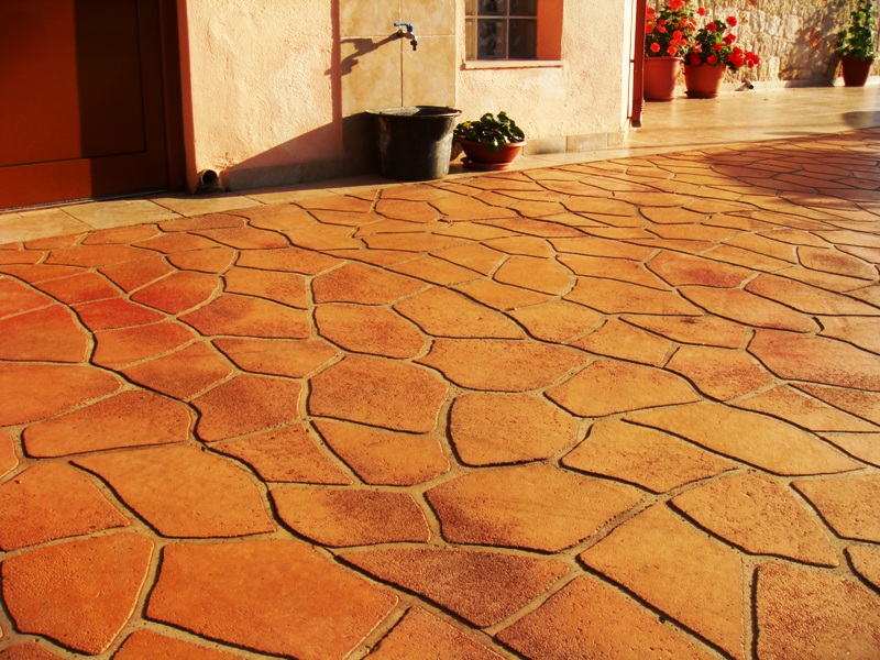 Decorative Concrete Stencils Decorative and Stamped Concrete Style